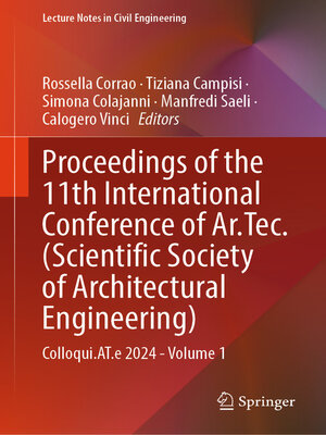 cover image of Proceedings of the 11th International Conference of Ar.Tec. (Scientific Society of Architectural Engineering)
